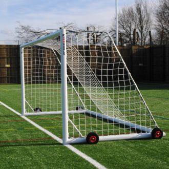 16 x 6ft Self Weighted Wheeled Freestanding Football Goal