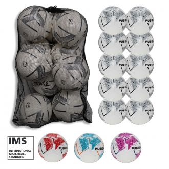 Pack of 10 Precision Fusion Footballs with Free Bag