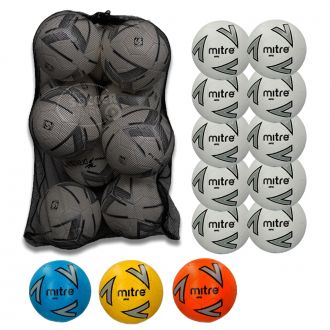 Pack 10 Mitre Impel Training Footballs With Bag