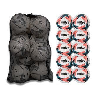 Mitre Impel Max Footballs - Pack Of 10 With Free Ball Bag