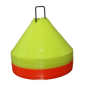 Field Markers FULANDL Agility Soccer Cones Multi Color Sports Space Markers with Plastic Holder for Football Kids 50PCS Training Disc Cones Sets 