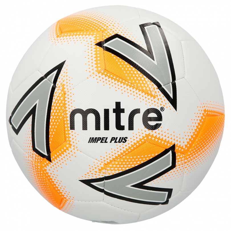 Mitre Impel 10 mix White/Orange Footballs Plus FREE Mesh Bag New 2018 Design 