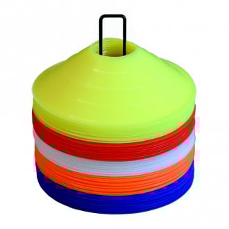 Set of 50 Marker Cones Multi-coloured