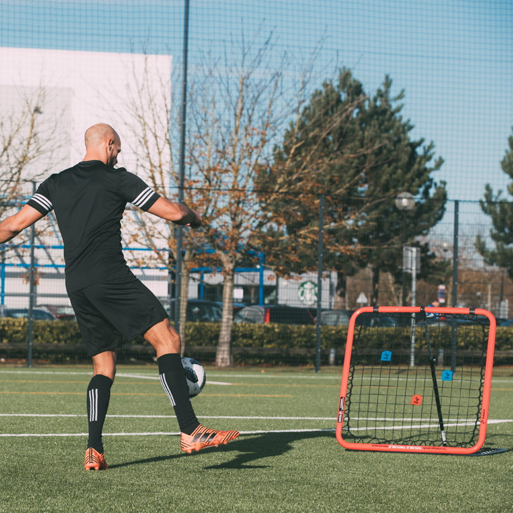 Protable Football Training Net Soccer Kickback Target Goal Rebounder Net UK