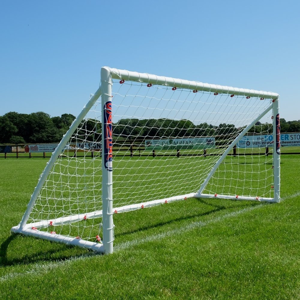 8x4 Kids Football Goal Net Posts Garden Fun Children Outdoor Summer Play Footie 