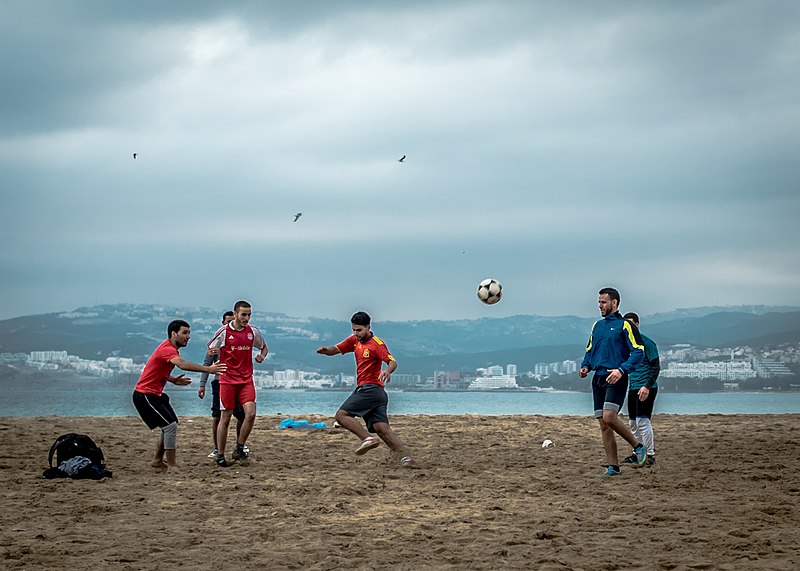 Football on the Beach