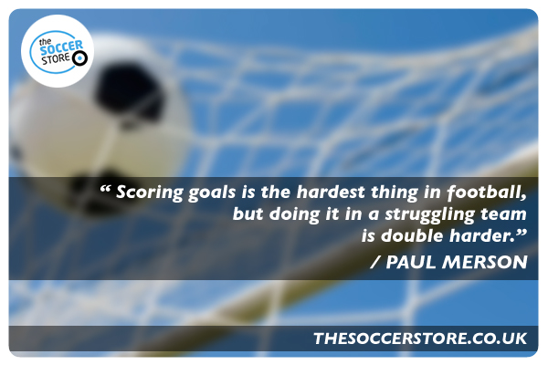 "Scoring goals is the hardest thing in football, but doing it in a struggling team is double harder." - Paul Merson Quote