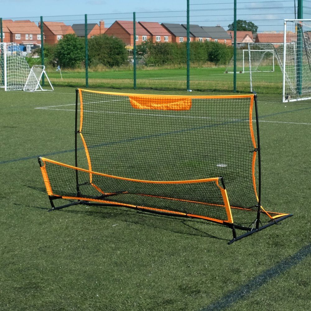Mitre Kids 2-in-1 Goal and Rebounder Training Aid One Size Black/Yellow